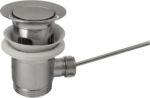 WELLWATER Excenter-Ablaufventil, Messing, silberfarben, 1 1/4"