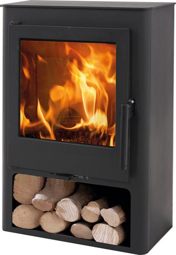 PANADERO Kaminofen »Garda«, schwarzmetallic, Stahl, 5,9 kW