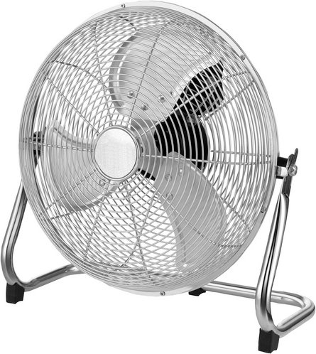 CASAYA Bodenventilator, 55 W, 3 Leistungsstufen, Ø: 30 cm - silberfarben