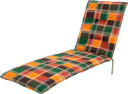 DOPPLER Auflage »Spot«, kariert, BxL: 60 x 195 cm - rot | blau | gruen | orange