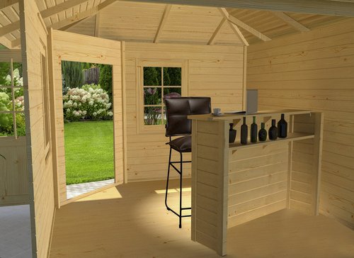 WEKA Tresenbausatz, Holz, natur - beige