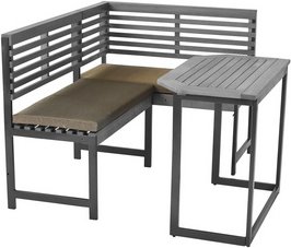 Auflage, LxBxH: 46/46 x 90/100 x 5 cm - grau