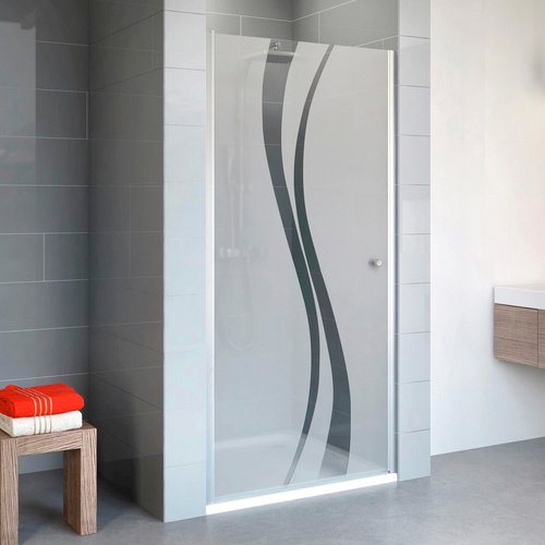Thumbnail - SCHULTE Duschtür »Alexa Style 2.0«, Drehtür, BxH: 90 x 192 cm - silberfarben