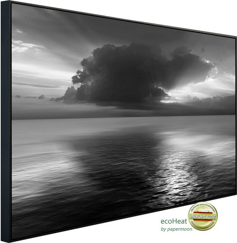 Thumbnail - papermoon Infrarotheizung »EcoHeat - Meer Schwarz + Weiss«, Matt-Effekt - bunt