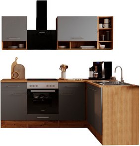 Thumbnail - RESPEKTA Küchenleerzeile »Hilde«, HxBxT: 205 x 220 x 172 cm - grau