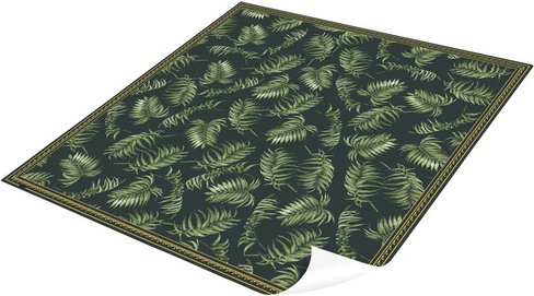 mySPOTTI Vinyl Teppich »Mandella«, BxL:136 cm x 136 cm, grün