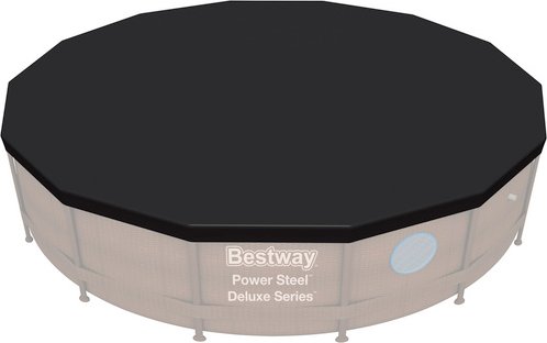 BESTWAY Abdeckplane »Flowclear«, Breite: 427 cm, Polyvinylchlorid/Polypropylen - schwarz