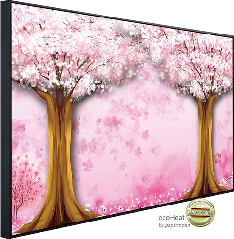 papermoon Infrarotheizung »EcoHeat - Baum mit Schmetterling«, Matt-Effekt - bunt