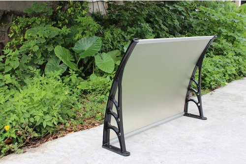 GARDEN PLEASURE Vordach, 100x120cm,PC mattiert - transparent