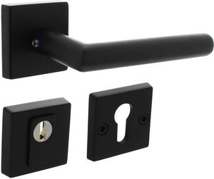 Intersteel Hintertürbeschläge, eckig Kernziehschutz