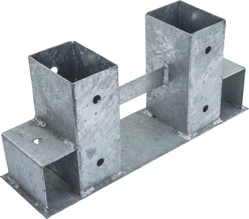 CONNEX Feuerholzstaender, Feuerverzinkt, silberfarben, 1 Stück