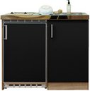 RESPEKTA Miniküche »Levin«, HxBxT: 87 x 100 x 60 cm - schwarz