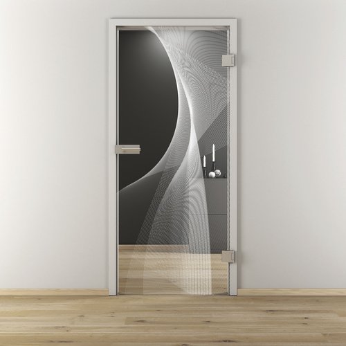 NOVADOORS Glasdrehtür »NOVA 634«, glänzend - transparent