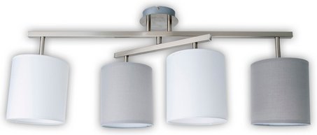 NÄVE Deckenleuchte »Tilde«, BxHxL: 29 x 19 x 82 cm, Metall/Kunststoff/Textil - silberfarben