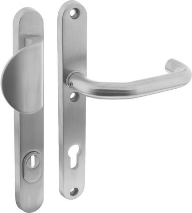 Intersteel Schutzbeschlag, Kernziehschutz PZ 92 mm Schmall Griff/Drücker