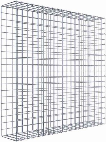 Gabiona Gabione, silbergrau, Maschenweite 5 cm x 5 cm, C-Ring - silberfarben