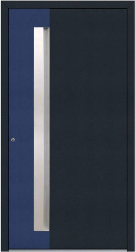 KNOCK Aluminium-Haustür »Marte«, anthrazit / stahlblau