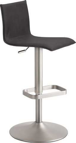 Mayer Sitzmöbel Barhocker »1212«, Breite: 45 cm, höhenverstellbar, Mikrofaser, grau