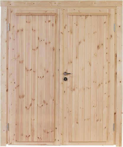 Doppeltür »Knut XL 44«, Kiefernholz, Natur - beige