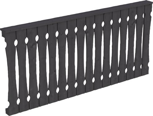 SKANHOLZ Seitenwand, B x H: 78,5 x 96 cm, Holz, Farbe: schiefergrau