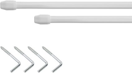 Thumbnail - Lichtblick Vitragestange, Länge: 1,3 cm, 1-läufig, Metall - weiss