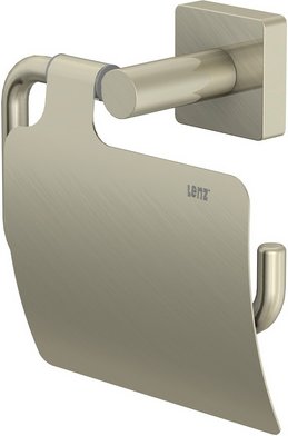 LENZ Toilettenpapierhalter »SKY«, Nickel-matt, Montageart: Kleben oder Bohren - silberfarben
