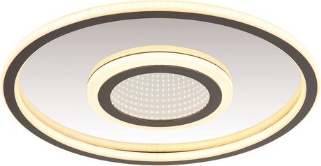 GLOBO LIGHTING Deckenleuchte »CARA«, D: 43,2 cm, Metall, grau, verspiegelt, inkl. Leuchtmittel - silberfarben