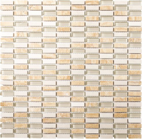 HuH Mosaik Mosaikfliese »Globe«, BxL: 31,8 x 31,3 cm, Wandbelag - beige