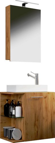Thumbnail - VCM Badmöbel-Set »Hausa«, 3-teilig, mit Spiegelschrank - braun