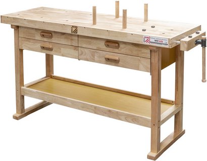 HOLZMANN-MASCHINEN Hobelbank, BxHxL: 58 x 16 x 166 cm, Holz - rot