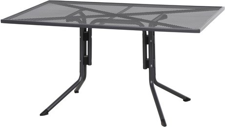 SIENA GARDEN Dining-Tisch »Elda«, LxBxH: 140 x 90 x 71 cm, Stahl, rechteckig, matt-anthrazit - grau