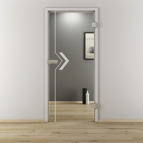 Thumbnail - NOVADOORS Glasdrehtür »NOVA 599«, glänzend - transparent