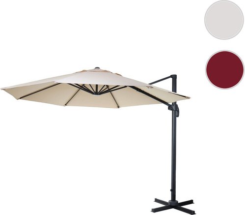 MVG Ampelschirm »MVG-A96«, rund Ø 4m Alu 27kg - braun