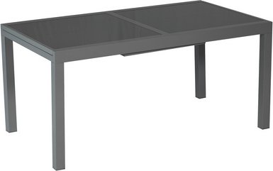 MERXX Gartenmöbel-Diningset »Milano«, 7 tlg., 6 Sitzplätze, Aluminium - grau