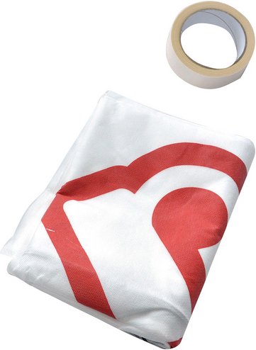 Nespoli Staubschutztür, Weiß, Vlies - weiss