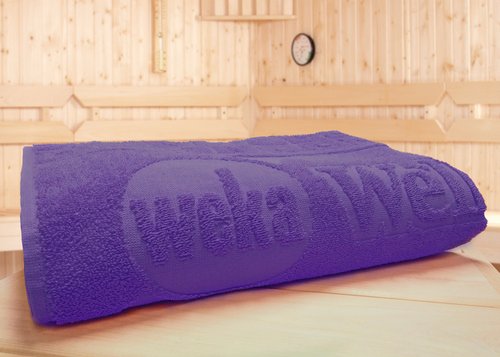 Thumbnail - WEKA Saunahandtuch, BxL: 70x180 cm, 100% Baumwolle - lila