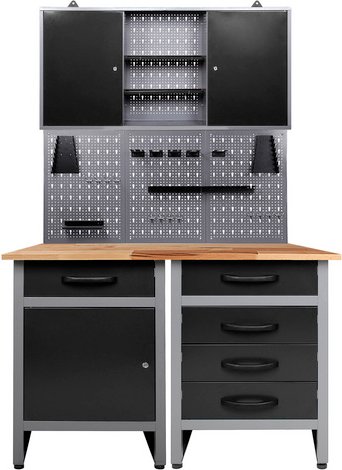 Ondis24 Werkstatt-Set »Entdecker«, anthrazit, Metall - grau