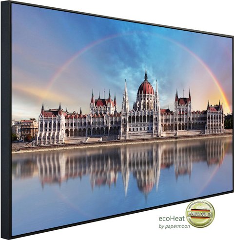 papermoon Infrarotheizung »EcoHeat - Kathedrale mit Regenbogen«, Matt-Effekt - bunt