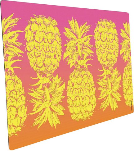 mySPOTTI Mini-Spritzschutz »Ananas Yellow«, Aluverbund, Ananas