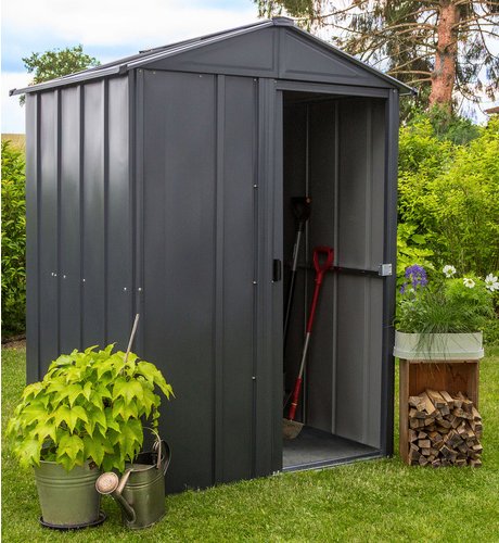 Spacemaker Gerätehaus, 2,8 m³, BxT: 145 x 117 cm - grau