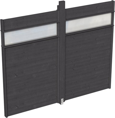 SKANHOLZ Wand für Pavillon »Toulouse«, Breite: 78,5 cm, Holz, schiefergrau