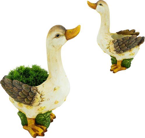 NOOR living Pflanztopf, Höhe: 42 cm, creme/braun, Magnesium - beige