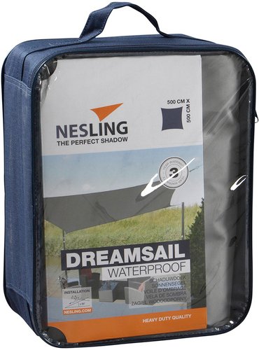 NESLING Sonnensegel »Dreamsail«, Format: 500 x 500 cm - grau