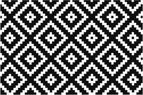 mySPOTTI Tischset »Mercedes«, rechteckig, Kunstleder, schwarz/weiß