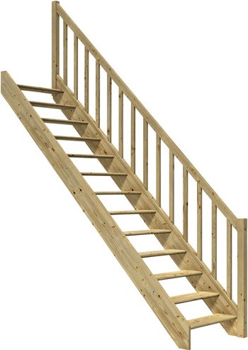 DOLLE Wangentreppe »Paris«, , gerade, bis 280,5 cm Raumhöhe - braun