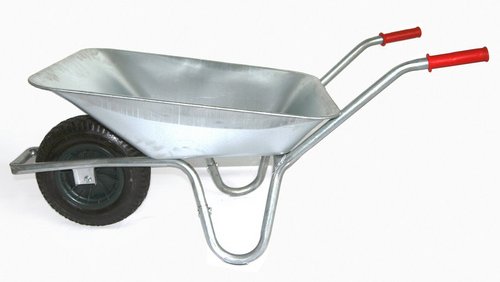 SZAGATO Schubkarre, HxL: 61 x 124 cm, 85 l, Stahl-Mulde - gruen