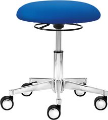 Mayer Sitzmöbel Multifunktionshocker »1290«, Breite: 48 cm, höhenverstellbar, Polyester, blau