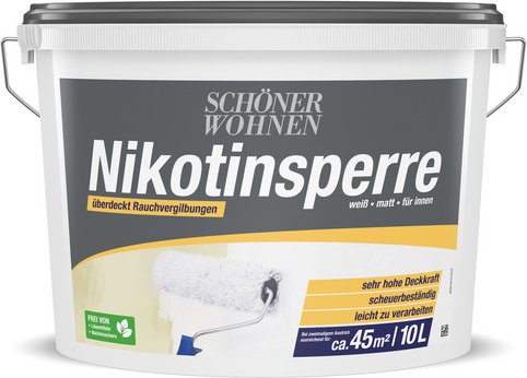 Thumbnail - SCHÖNER WOHNEN FARBE Grundierfarbe »Nikotinsperre«, weiß, 10 l - weiss