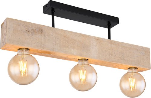 GLOBO LIGHTING Deckenleuchte, (BxHxL): 6 x 1 x 60 cm, Metall, 60 W - schwarz