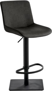 Mayer Sitzmöbel Barhocker »1287«, Breite: 40 cm, höhenverstellbar, Kunstleder, grau